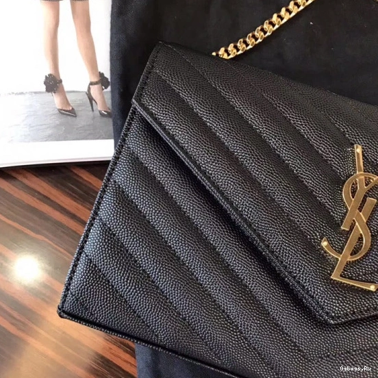 YSL CASSANDRE MATELASSÉ CHAIN WALLET 0815